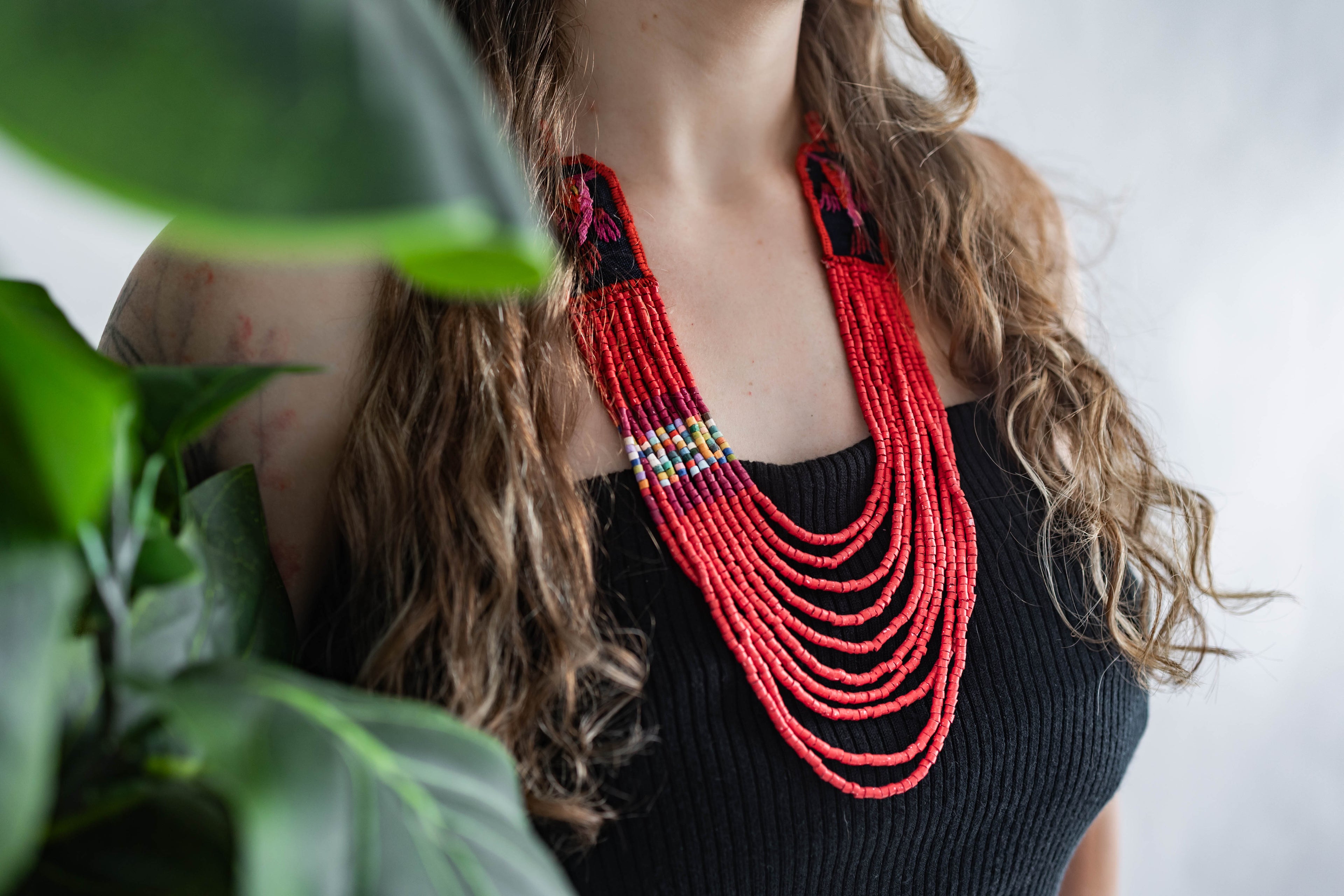 Kik Textile & Ceramic Necklace