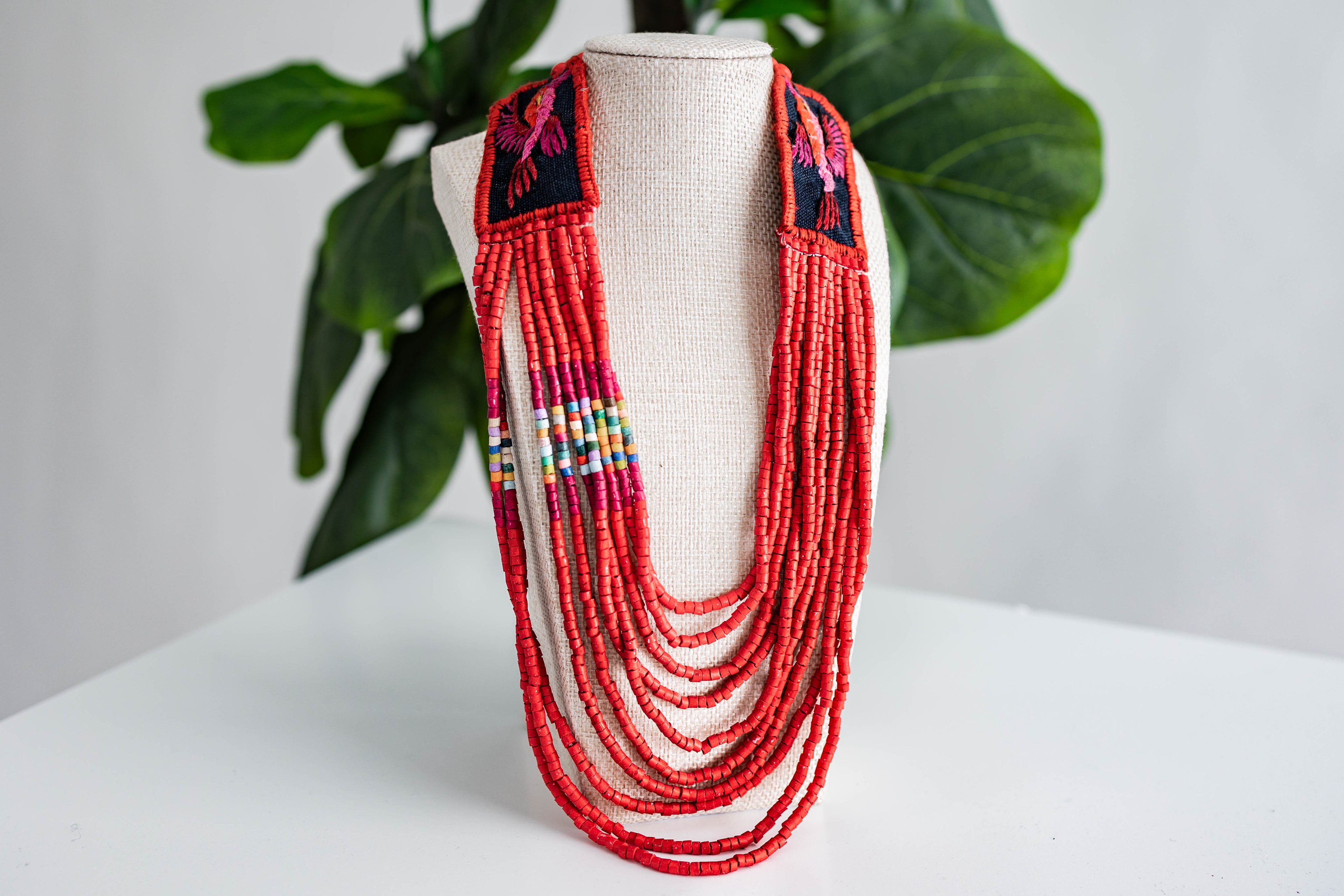 Kik Textile & Ceramic Necklace
