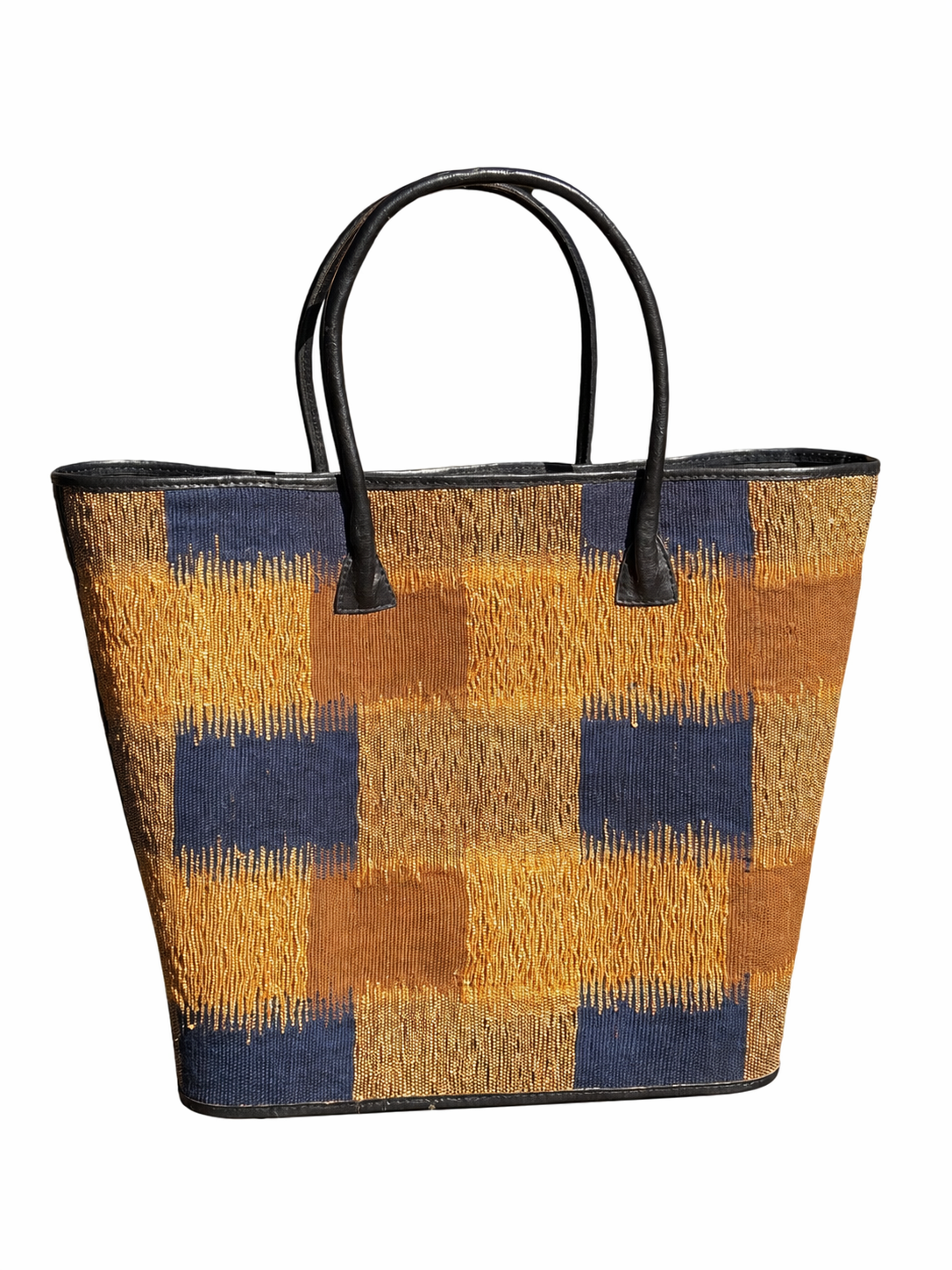 Panier Tote Check | Tahiana Creation of Madagascar