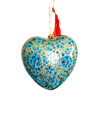 Hand Painted Heart Ornament
