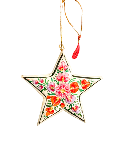 Hand Painted Star Ornament
