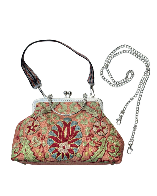 Omina Suzani Embroidered Evening Bag
