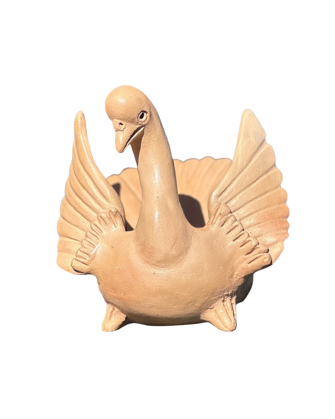 Terra Cotta Swan Bowl