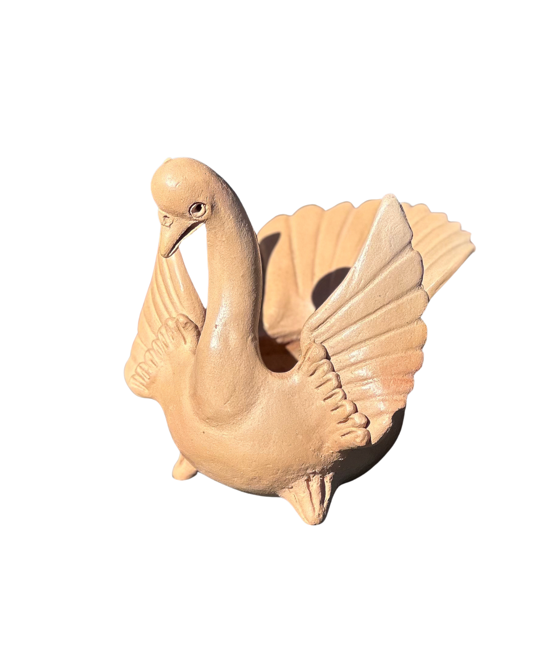 Terra Cotta Swan Bowl