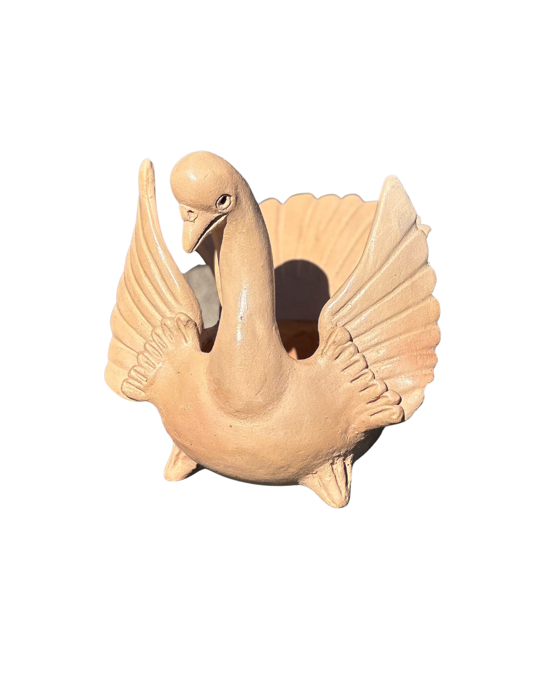 Terra Cotta Swan Bowl