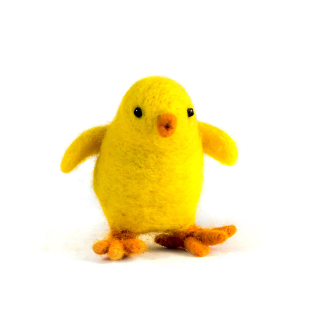 Chick Felted Wool Critter