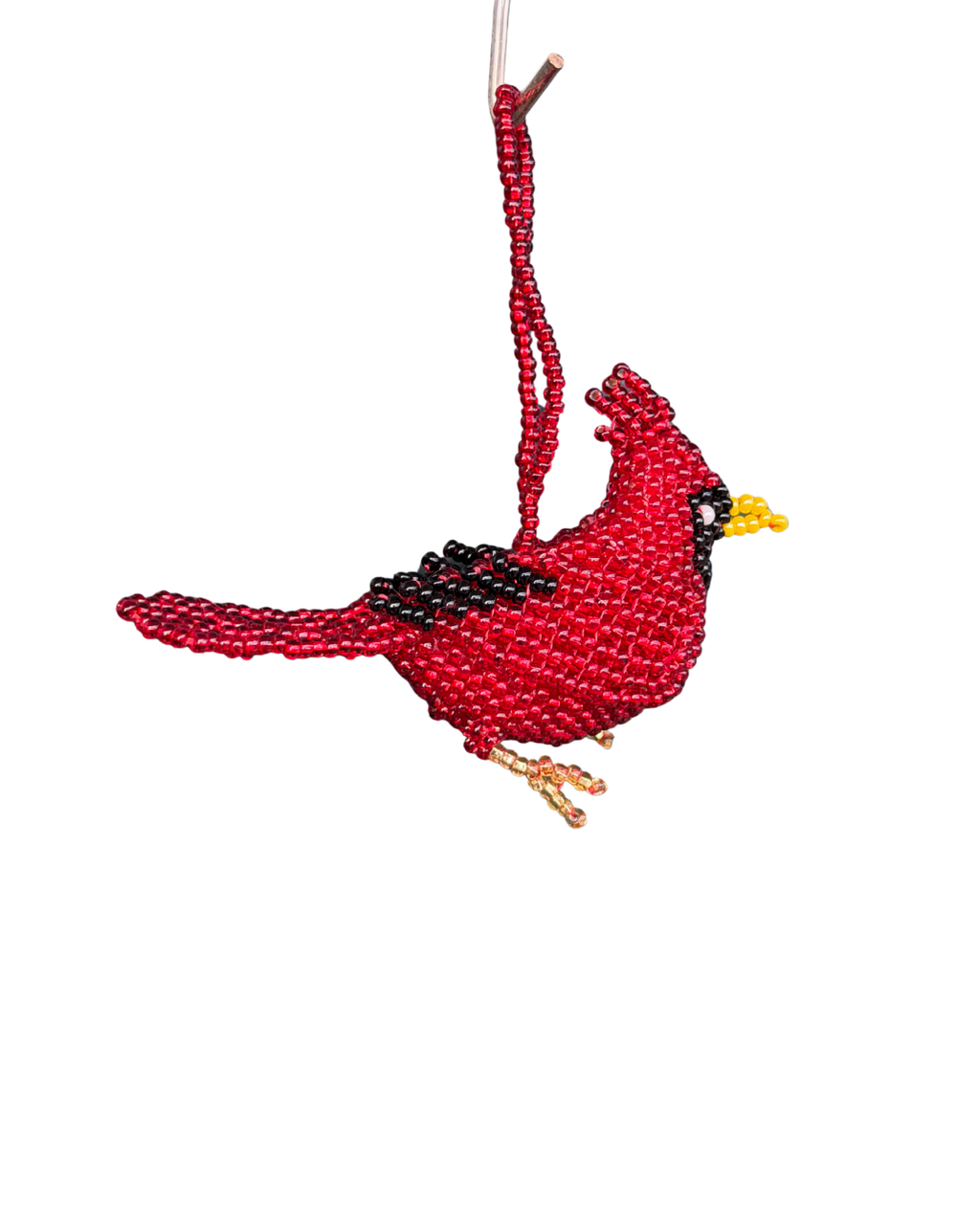 Cardinal Beaded Ornament