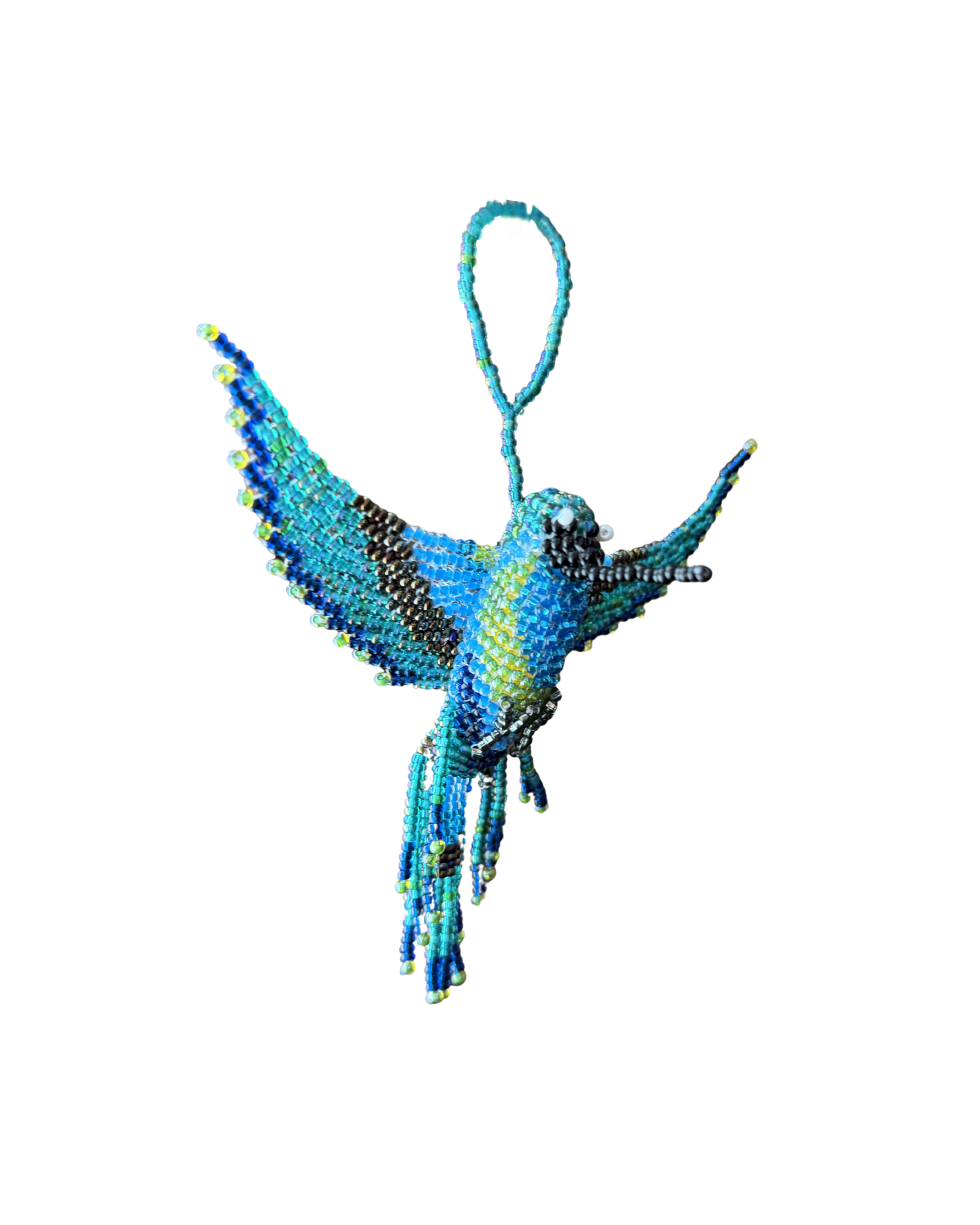 Hummingbird Beaded Ornament