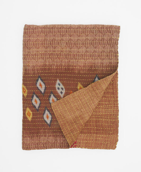 Small Kantha Quilt Brown