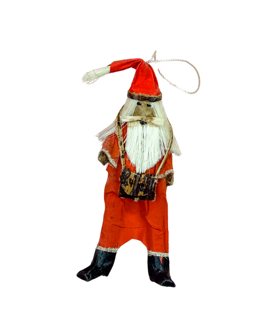 Banana Leaf Santa Ornament