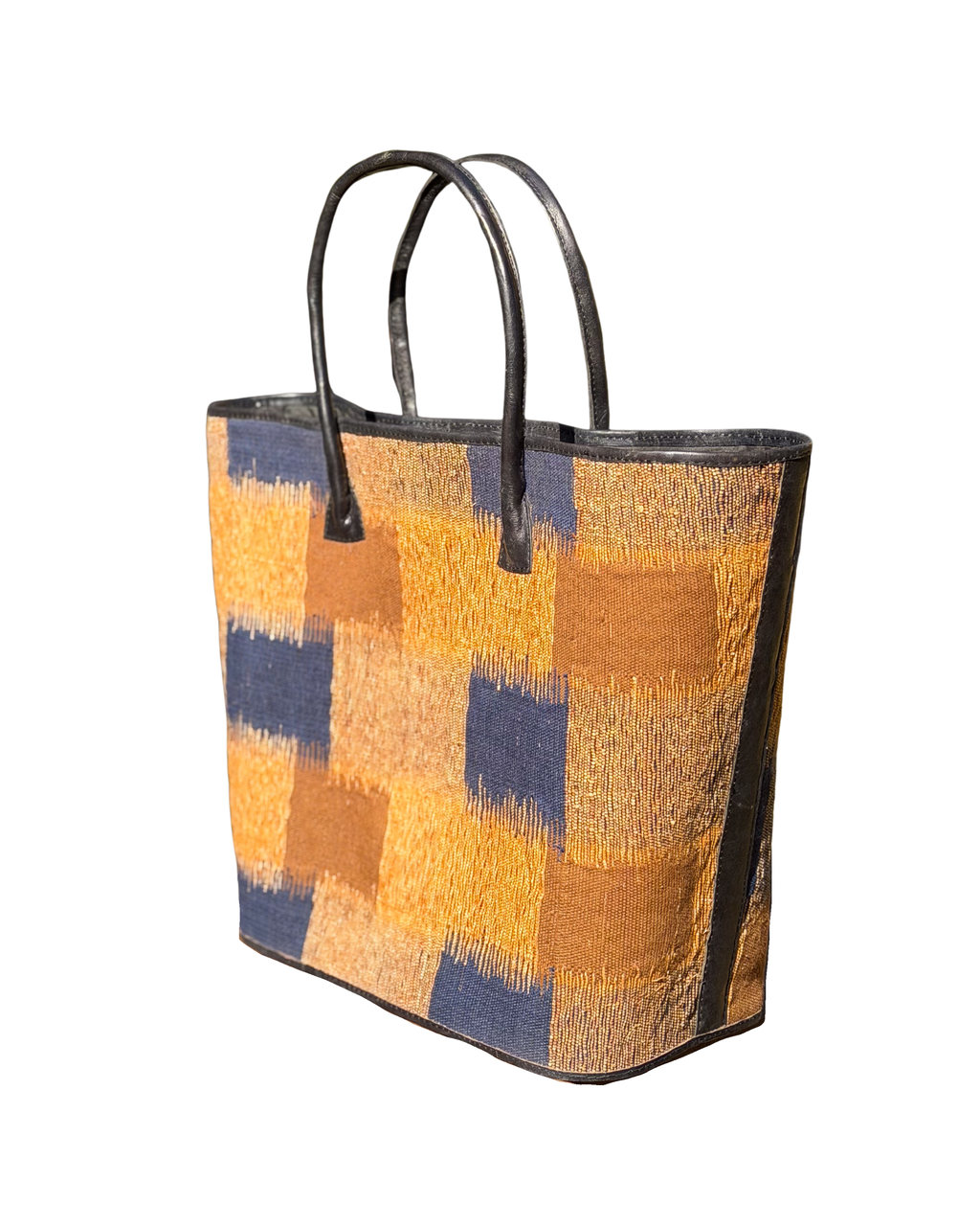 Panier Tote Check | Tahiana Creation of Madagascar
