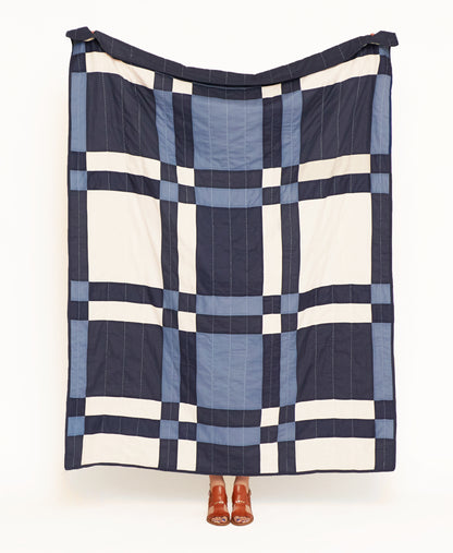 Patchwork Plaid Quilted Throw