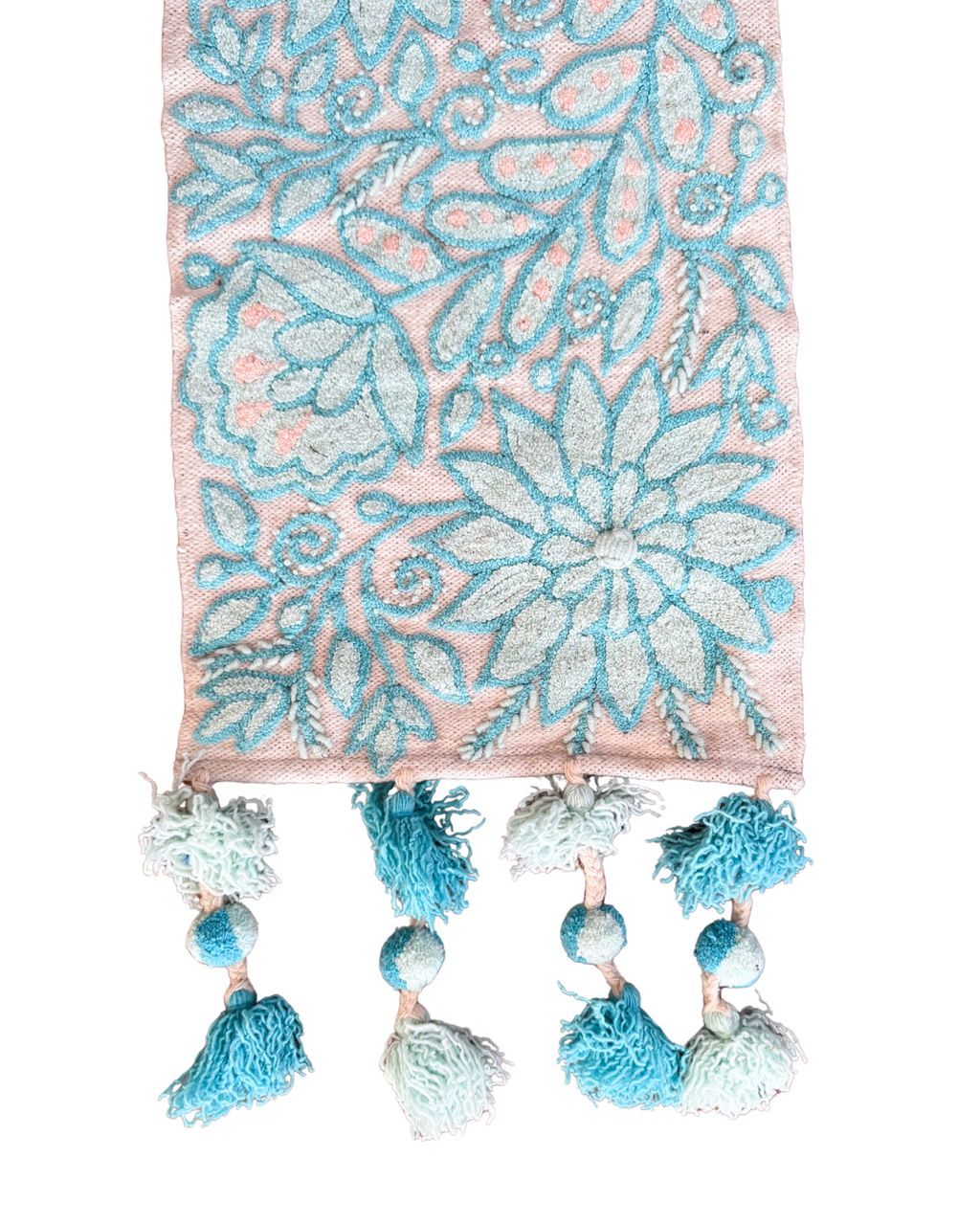 Winding Vines Embroidered Peruvian Runner