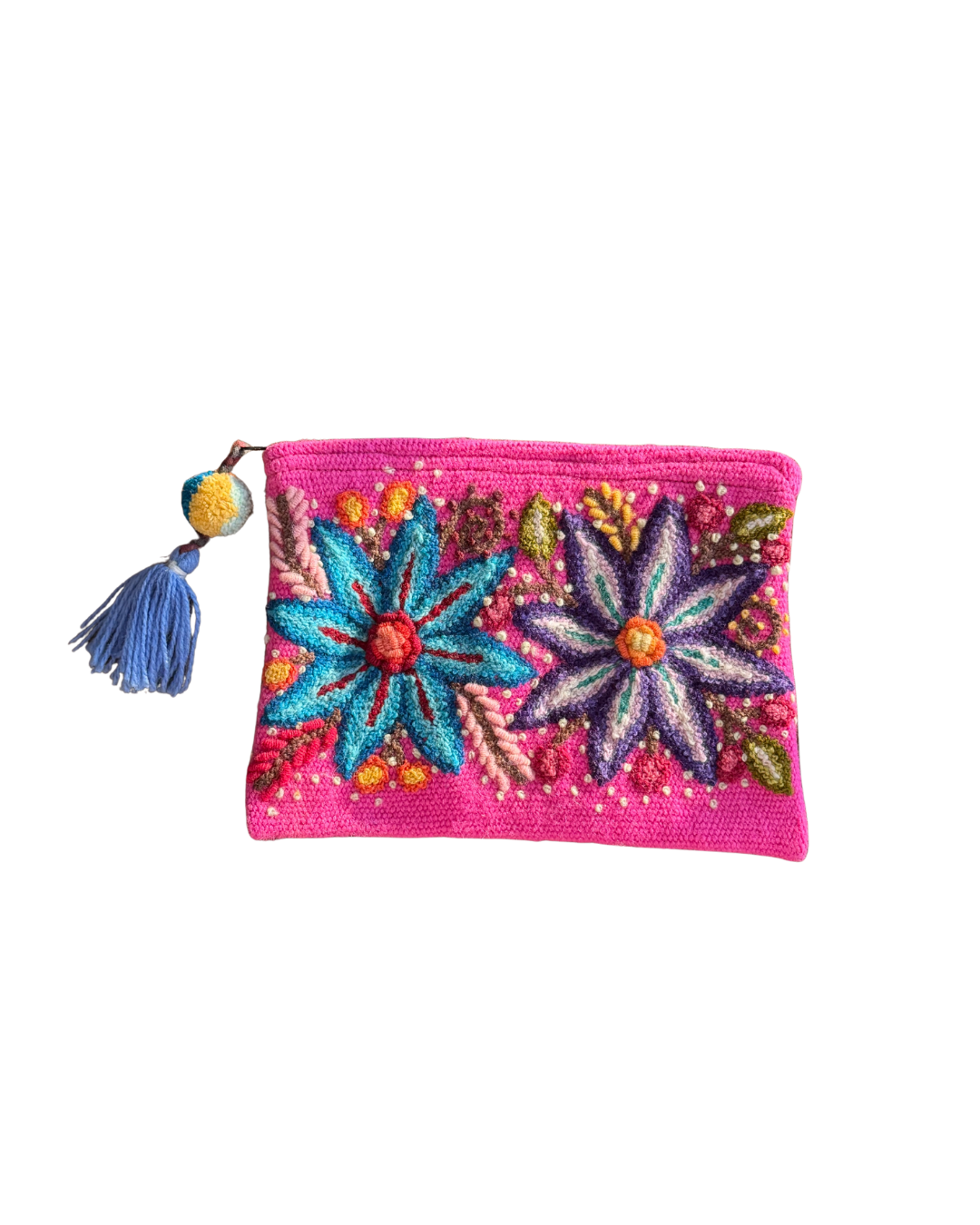 Embroidered Peruvian Zipper Pouch