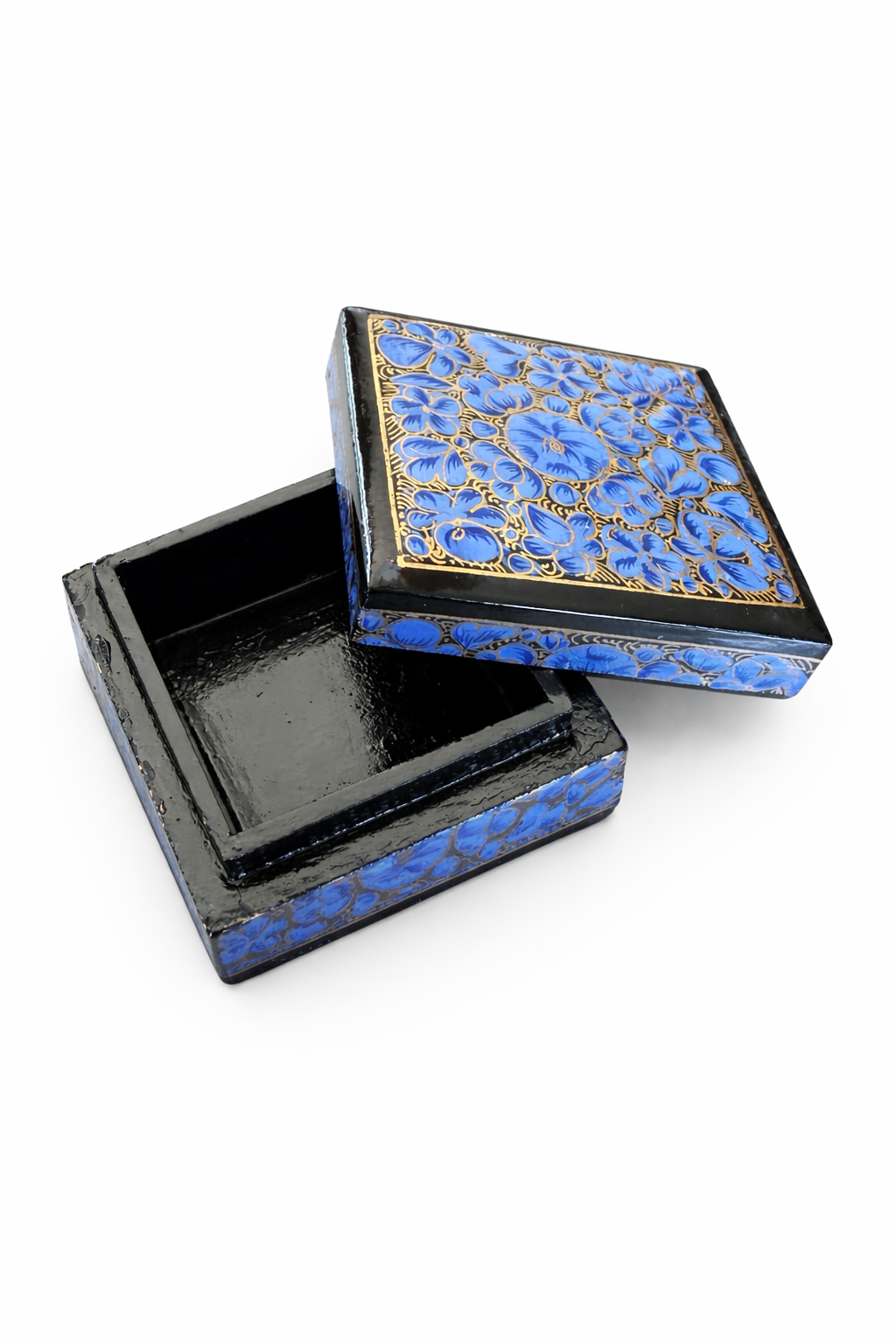 Hand Painted Paper Mache Box - Small