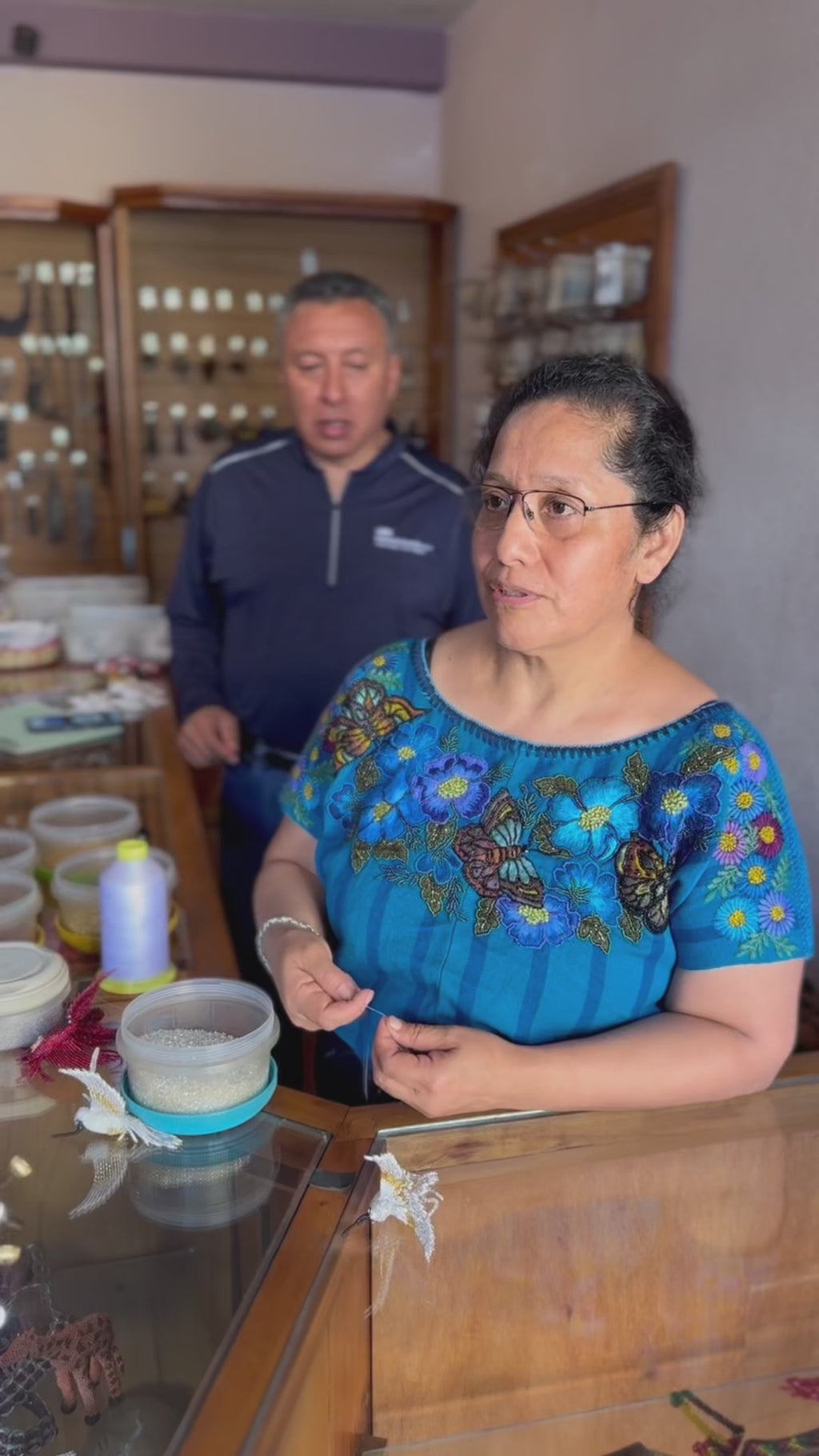 Cardinal Beaded Ornament
