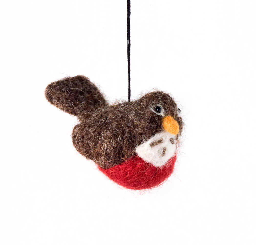 Robin Felted Ornament