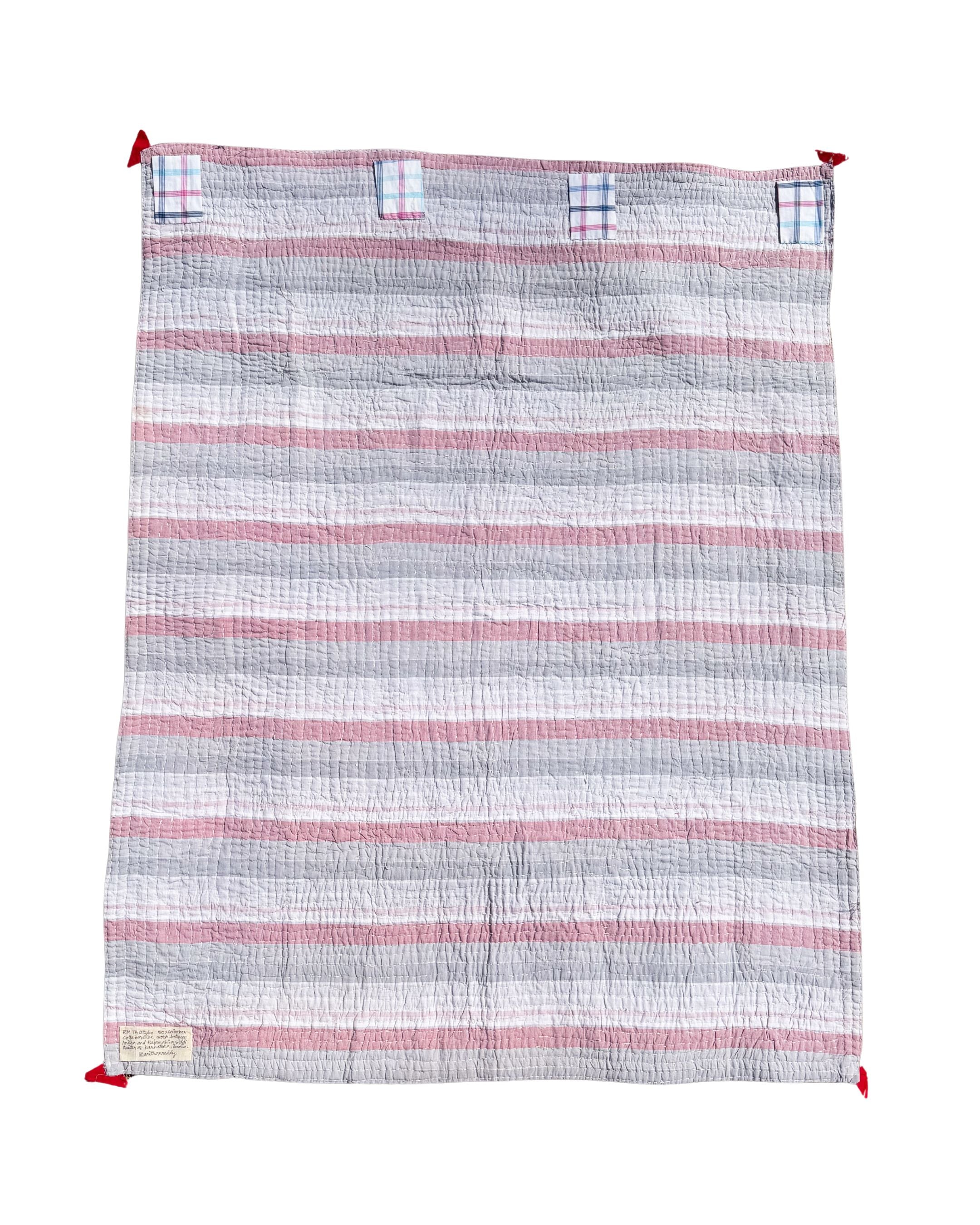 “Strawberry Festival” Kawandi Quilt | Siddi Artist Rajamabi Mujavar x Anitha N Reddy