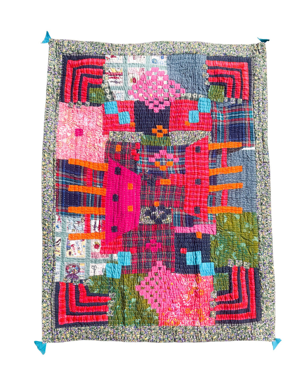 “Hidden Dwelling” Kawandi Quilt | Siddi Artist Shakeerambi Jamadar x Anitha N Reddy