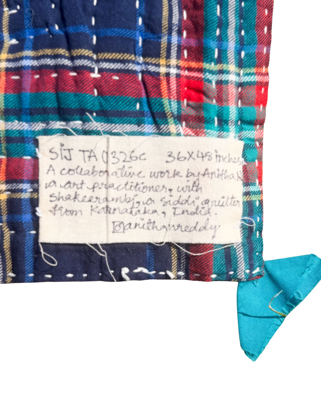 “Hidden Dwelling” Kawandi Quilt | Siddi Artist Shakeerambi Jamadar x Anitha N Reddy