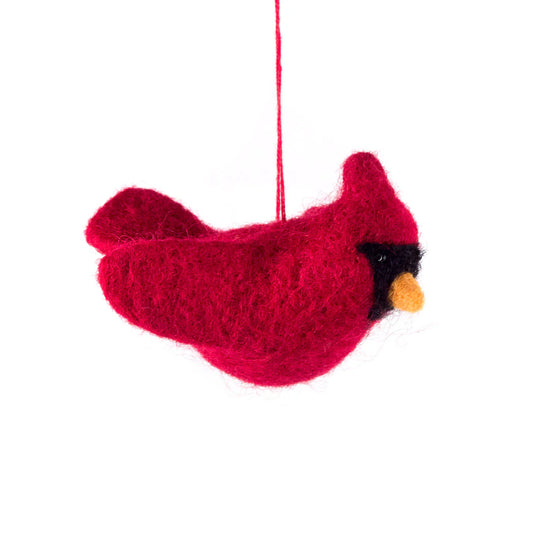 Cardinal Felted Ornament